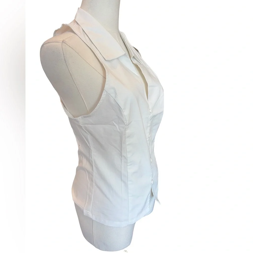 NEW! Urban Outfitters Party Girl Cotton-Blend Button Down Sleeveless Top Small - Picture 7 of 14